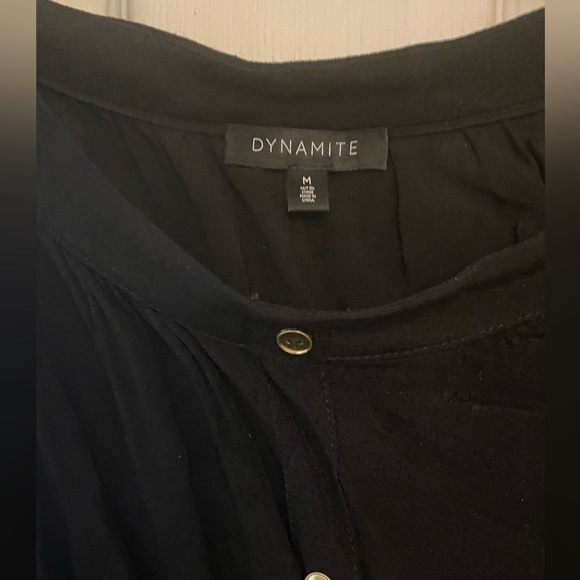 Dynamite black off the shoulder 3/4 sleeves blouse - Picture 3 of 4